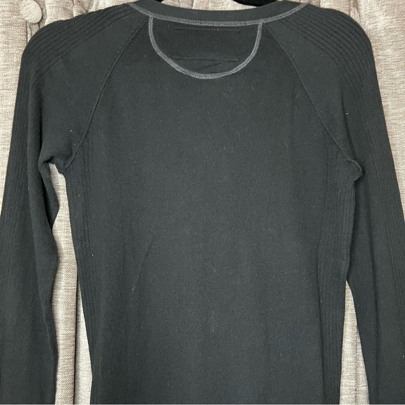 Y2K American Eagle Black V Neck Lightweight Cardigan Size Medium - Picture 7 of 13